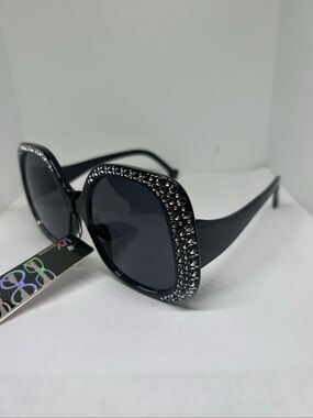 Bling Rhinestone Square Sunglasses UV Protection